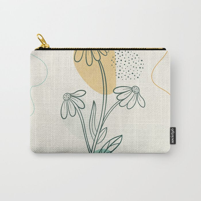 Little Line Flowers 2 Carry All Pouch Gallery Image 1