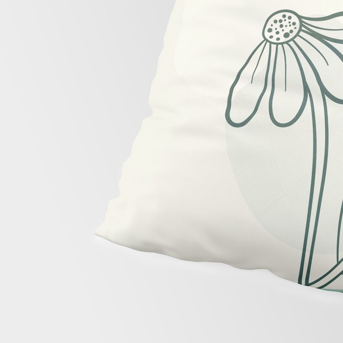 Little Line Flowers 2 Pillow Sham Gallery Image 4