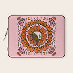 Spooky Yin Yang Flower Laptop Sleeve Gallery Image 1