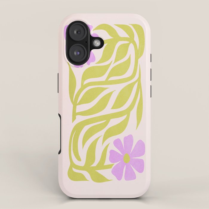 Lilac & Lime: Les Fleurs | Flower Market Color Series 02 iPhone Case Gallery Image 1