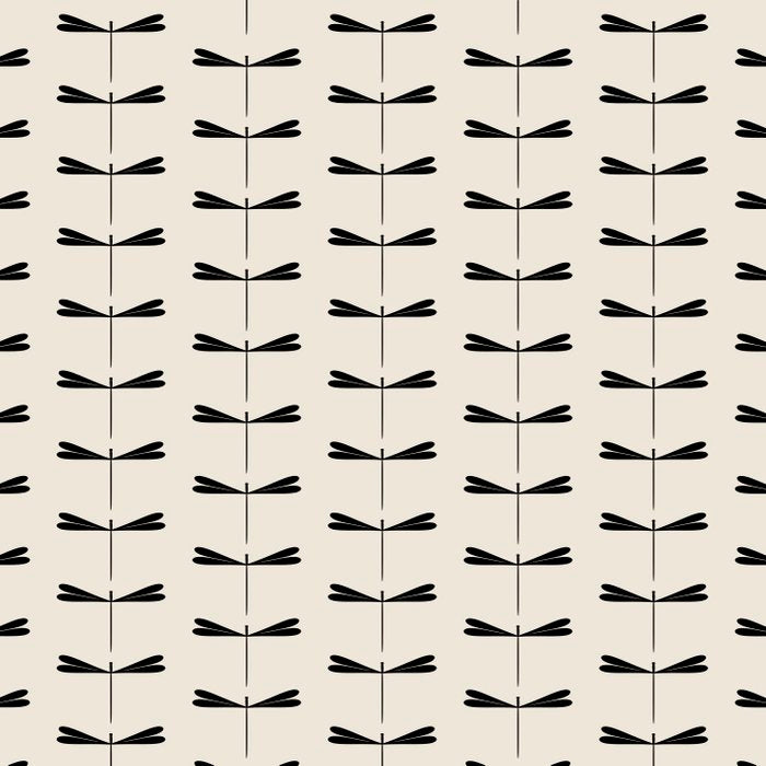 Dragonfly Pattern VIII Neutral Off White Coffee Mug Gallery Image 2
