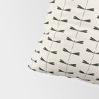 Dragonfly Pattern VIII Neutral Off White Pillow Sham Gallery Image 4