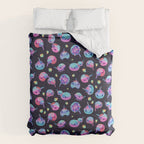Horseshoe crab - dark Comforter Gallery Image 6