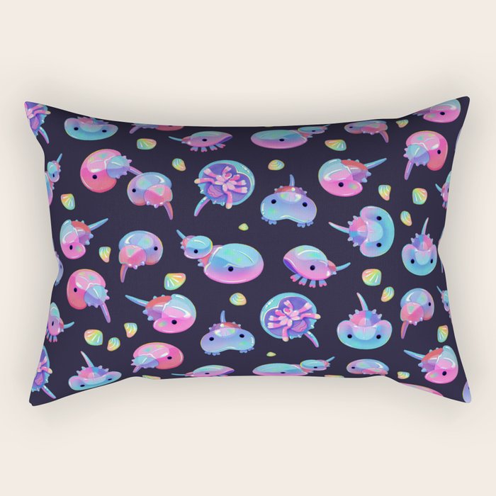 Horseshoe crab - dark Rectangular Pillow Gallery Image 2