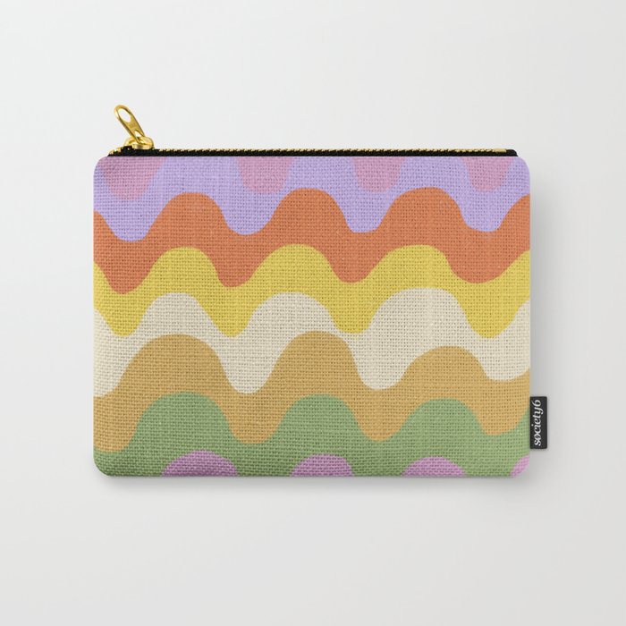 Pastel waves Carry All Pouch Gallery Image 1