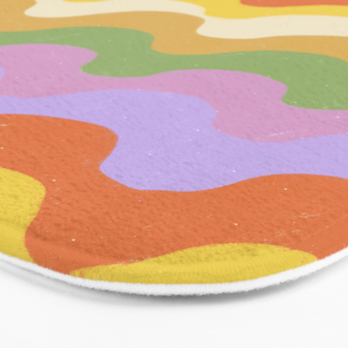Pastel waves Bath Mat Gallery Image 3