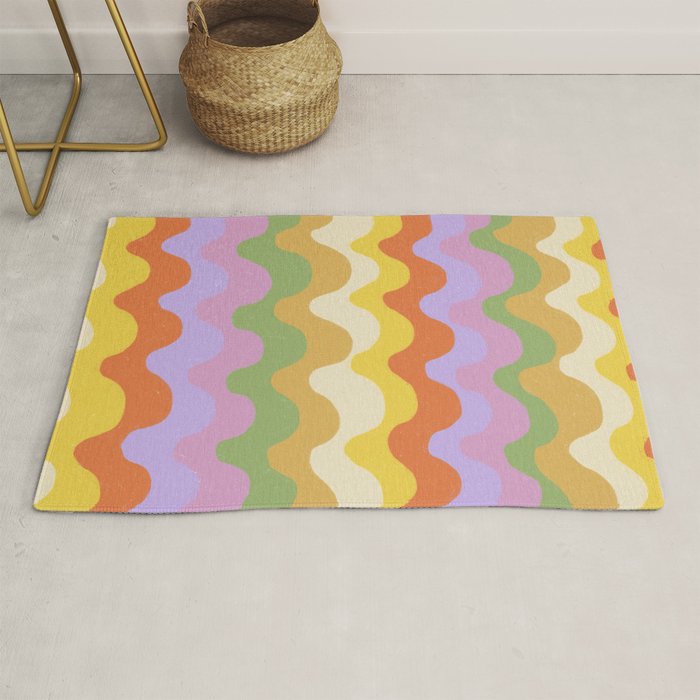 Pastel waves Rug Gallery Image 1