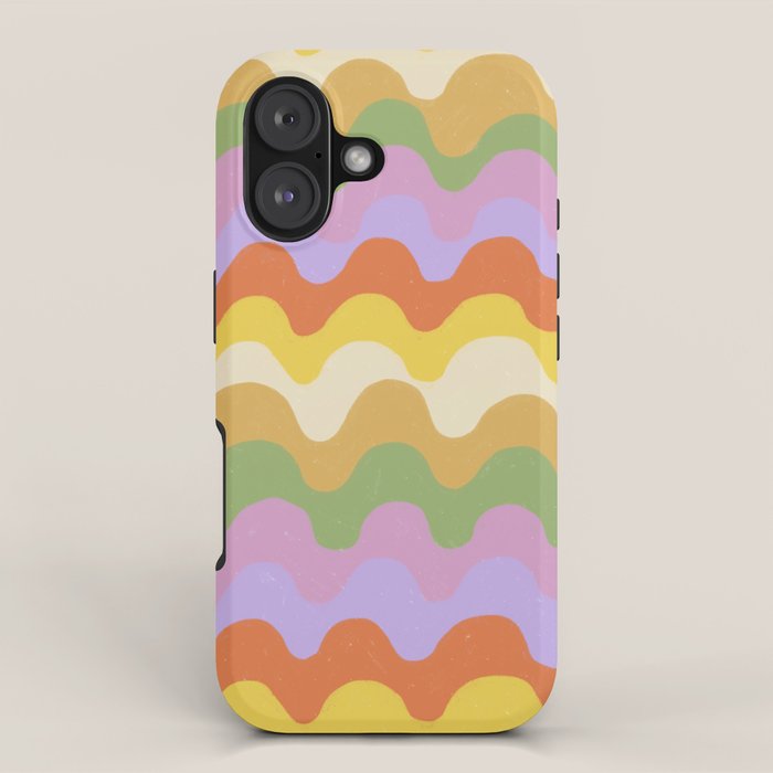 Pastel waves iPhone Case Gallery Image 1