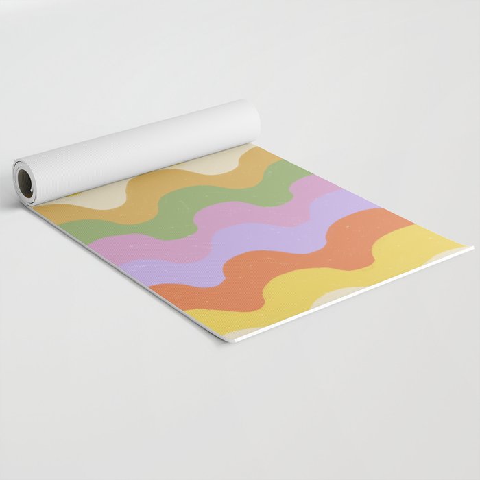 Pastel waves Yoga Mat Gallery Image 2