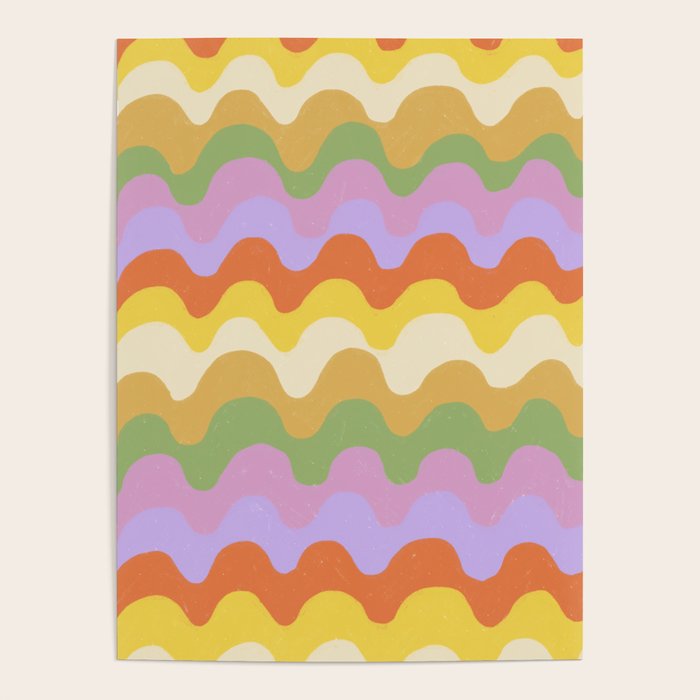 Pastel waves Poster Gallery Image 4