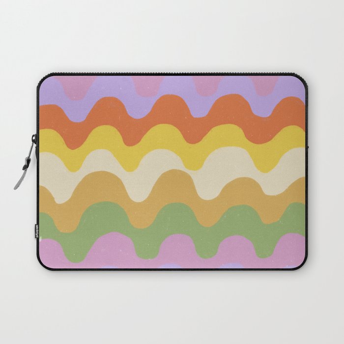 Pastel waves Laptop Sleeve Gallery Image 1