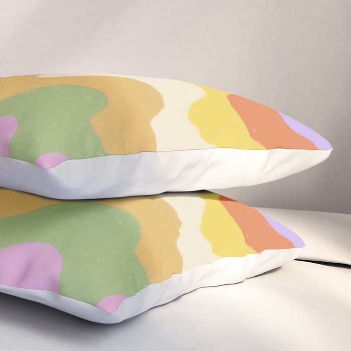 Pastel waves Pillow Sham Gallery Image 3