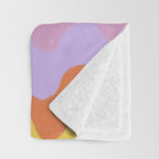 Pastel waves Throw Blanket Gallery Image 3