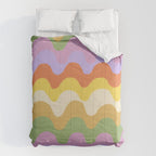 Pastel waves Comforter Gallery Image 6
