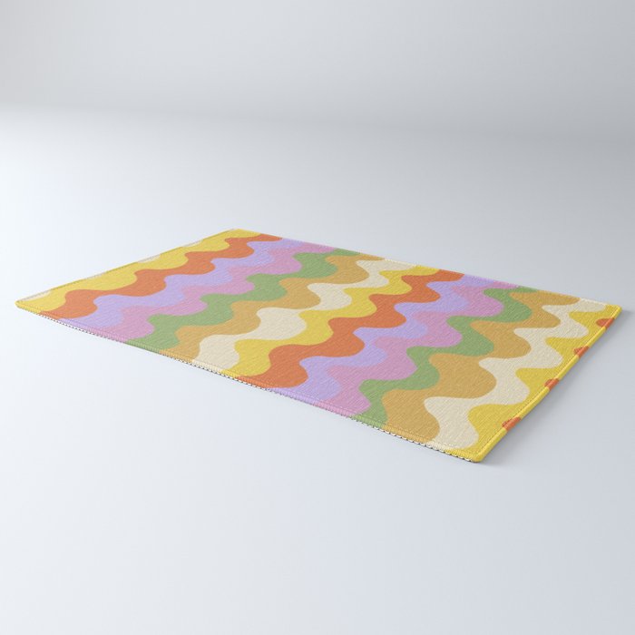 Pastel waves Rug Gallery Image 3