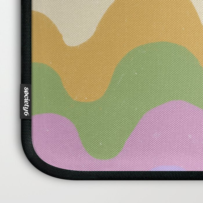 Pastel waves Laptop Sleeve Gallery Image 3