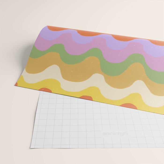 Pastel waves Wrapping Paper Gallery Image 2