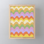 Pastel waves Mini Art Print Gallery Image 1