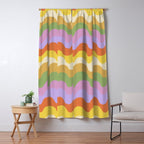 Pastel waves Window Curtain Gallery Image 5