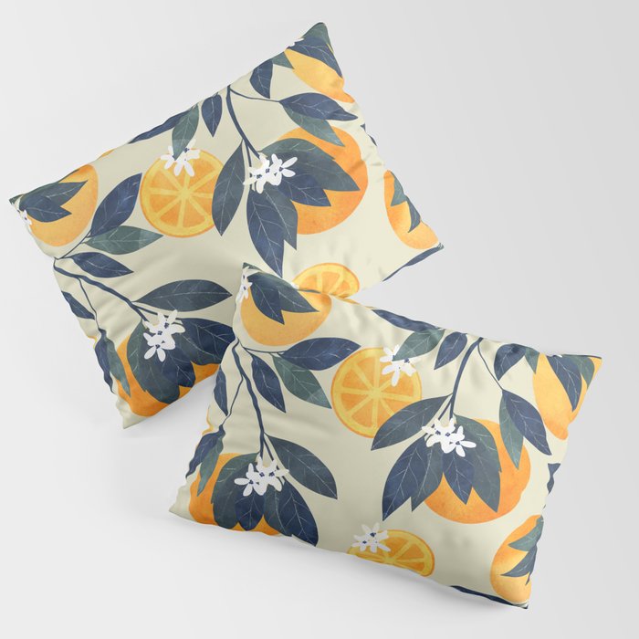 Oranges pattern Pillow Sham Gallery Image 1