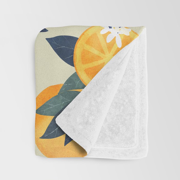 Oranges pattern Throw Blanket Gallery Image 3