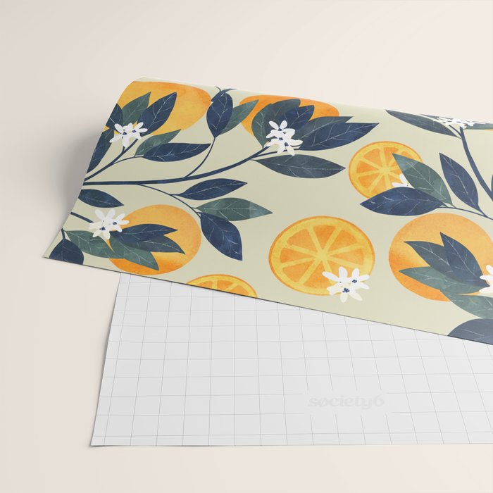 Oranges pattern Wrapping Paper Gallery Image 2