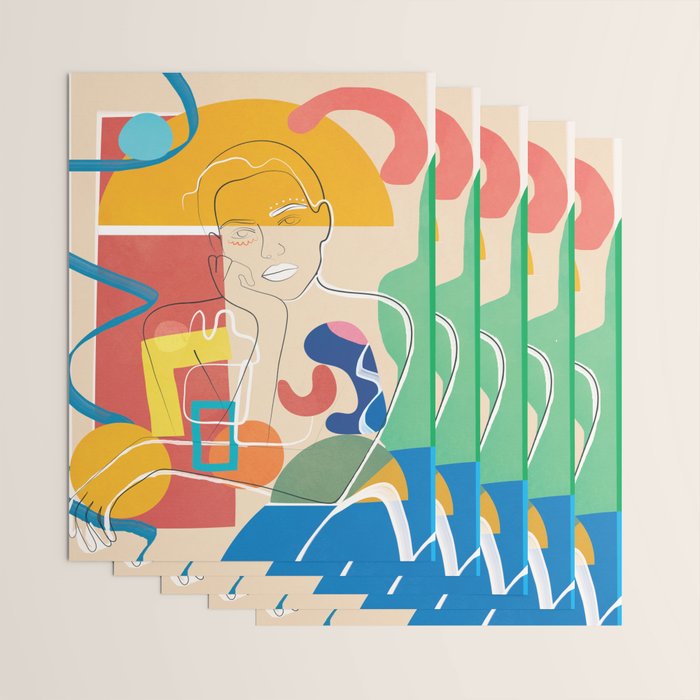 Abstract Woman 10 Wrapping Paper Gallery Image 3