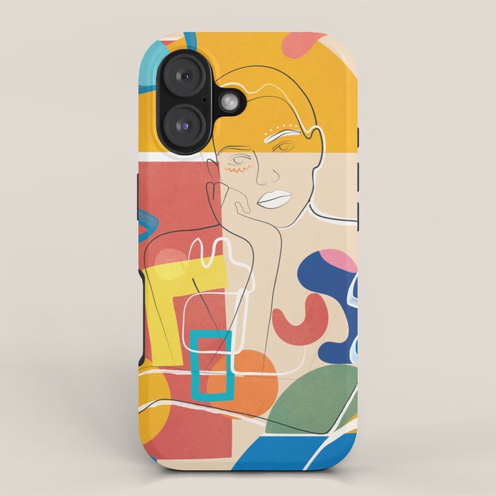 Abstract Woman 10 iPhone Case Gallery Image 1
