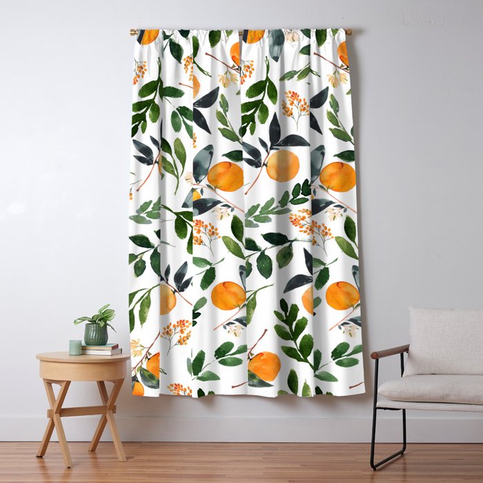 Orange Grove Window Curtain Gallery Image 1