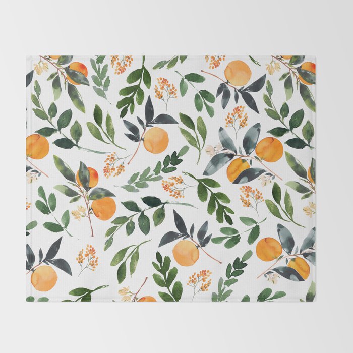 Orange Grove Throw Blanket Gallery Image 2