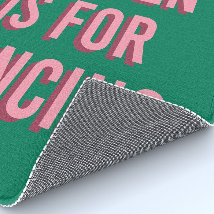 This Kitchen Is For Dancing (Pink Green) Rug Gallery Image 4