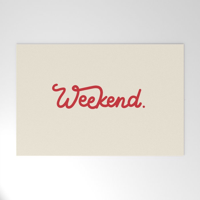 weekend in red Welcome Mat Gallery Image 1