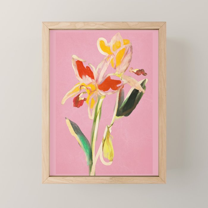 Abstract Minimal Flowers 11 Mini Art Print Gallery Image 1