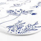 Simple Still Life with Flowers and Vases Bath Mat Gallery Image 3