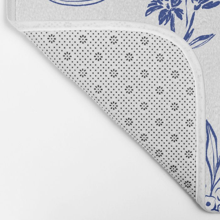 Simple Still Life with Flowers and Vases Bath Mat Gallery Image 2