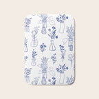 Simple Still Life with Flowers and Vases Bath Mat Gallery Image 1