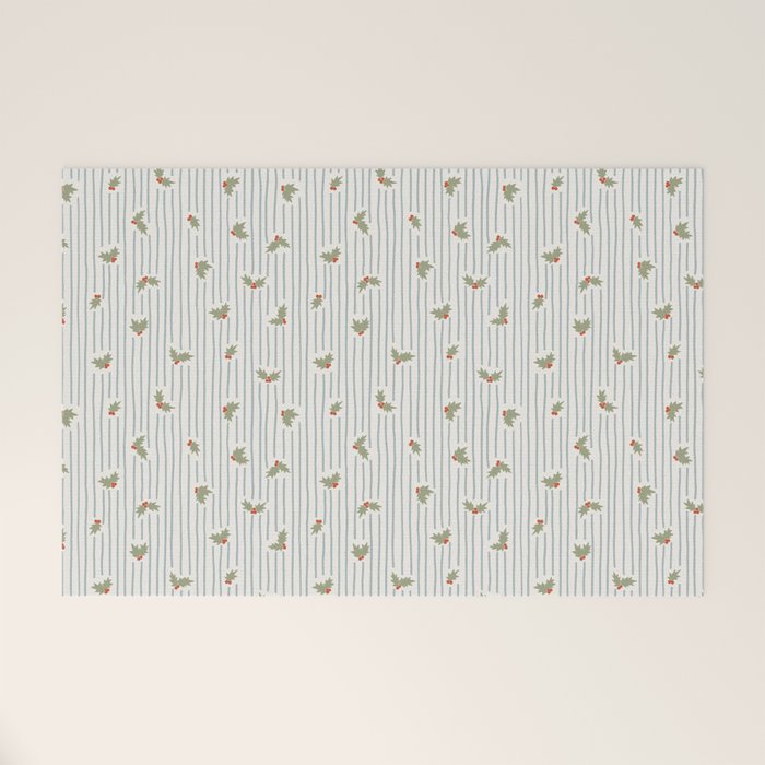 Holly Stripe Welcome Mat Gallery Image 1