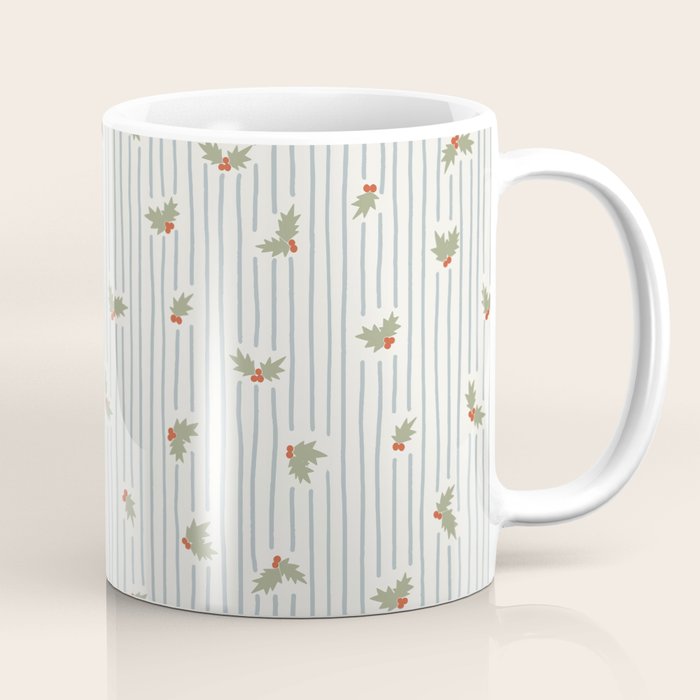 Holly Stripe Coffee Mug Gallery Image 1