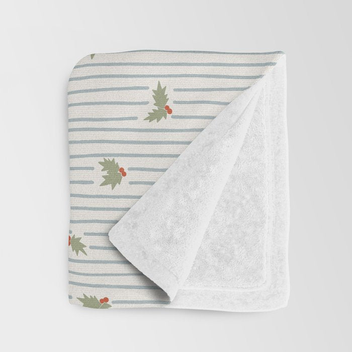 Holly Stripe Throw Blanket Gallery Image 3