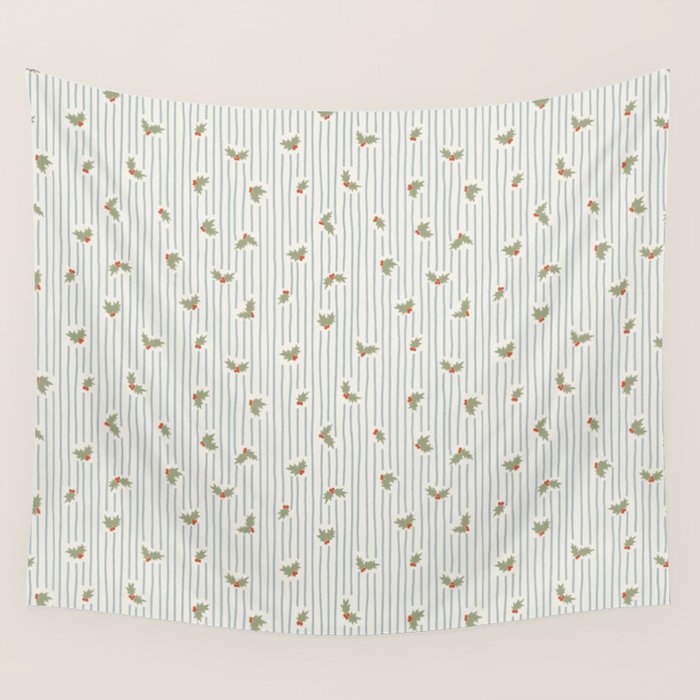 Holly Stripe Wall Tapestry Gallery Image 1
