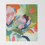 floral blossom Throw Blanket Gallery Image 2