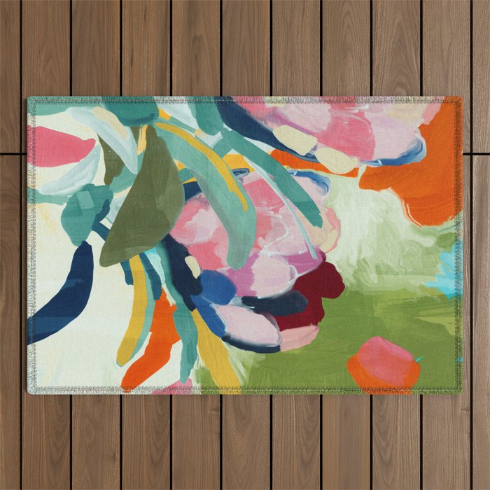 floral blossom Outdoor Rug Gallery Image 1