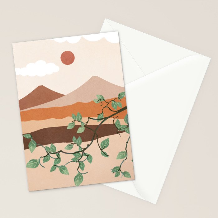 Breeze over the landscape 01 Stationery Card Gallery Image 2