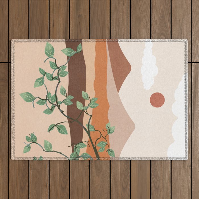 Breeze over the landscape 01 Outdoor Rug Gallery Image 1