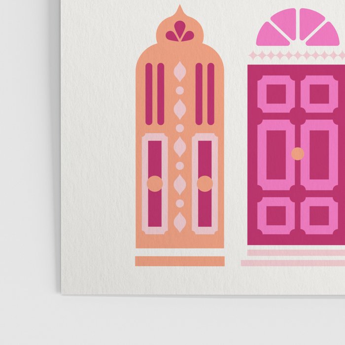 Moroccan Doors - Peach Palette Poster Gallery Image 3