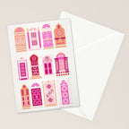 Moroccan Doors - Peach Palette Stationery Card Gallery Image 2