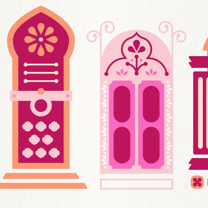 Moroccan Doors - Peach Palette Coffee Mug Gallery Image 2