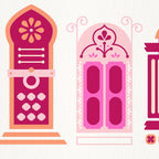 Moroccan Doors - Peach Palette Coffee Mug Gallery Image 2