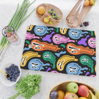 Colorful melted happy face pattern Cutting Board Gallery Image 2