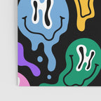 Colorful melted happy face pattern Poster Gallery Image 3